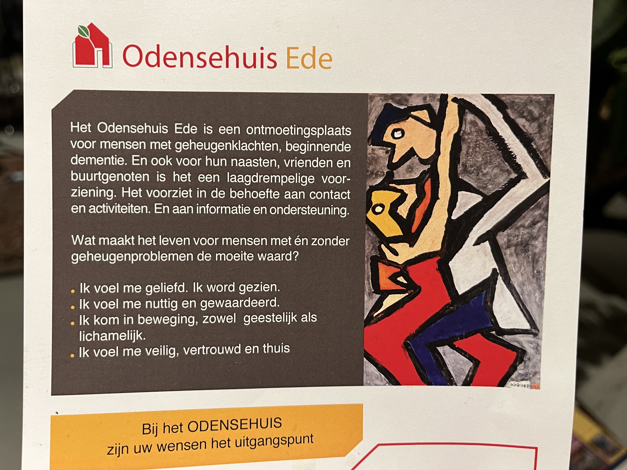 Odensehuis EDE: dagopvang waar je ook met dementie mag zijn wie je bent